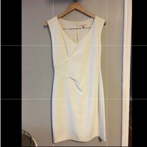 Rebecca Taylor side cinch White fitted dress